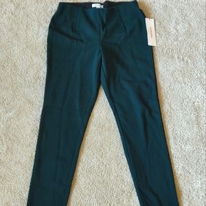 CALVIN KLEIN Dark Green Stretch Pants | 4